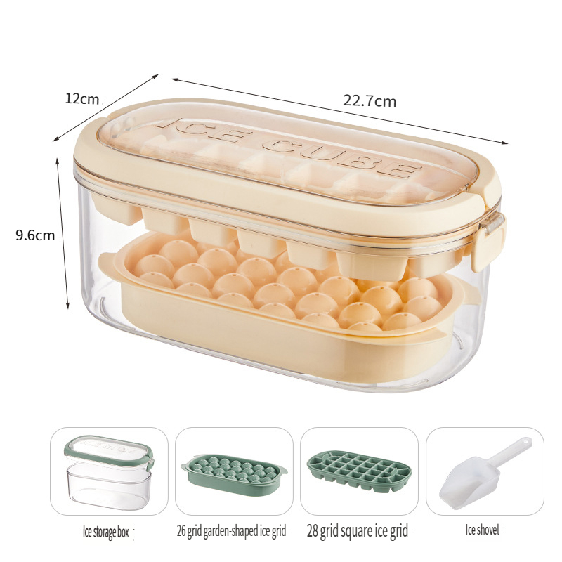 Ice Cube Tray with Lid and Box 