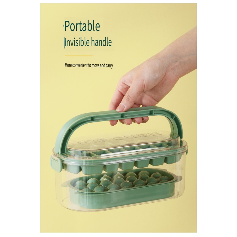 Ice Cube Tray with Lid and Box 
