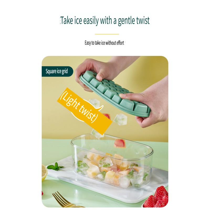 Ice Cube Tray with Lid and Box 
