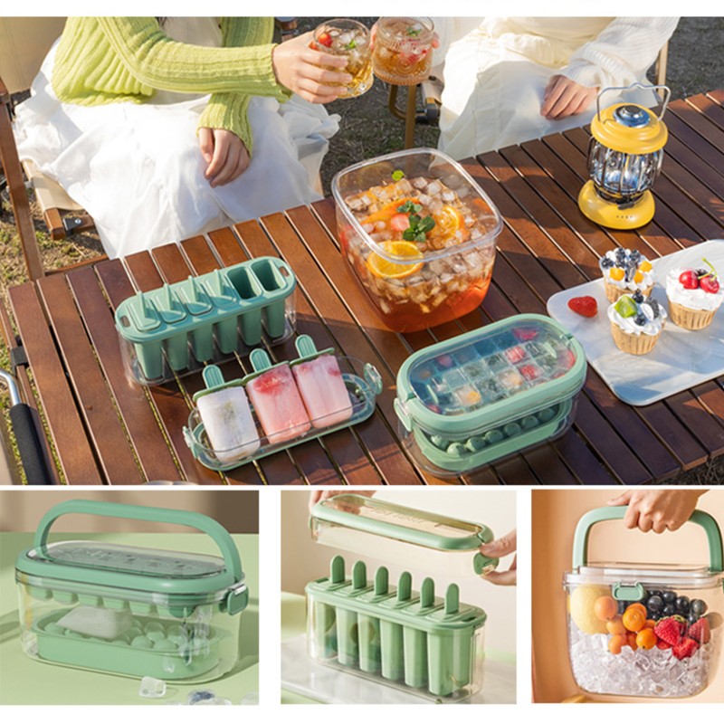 Ice Cube Tray with Lid and Box 