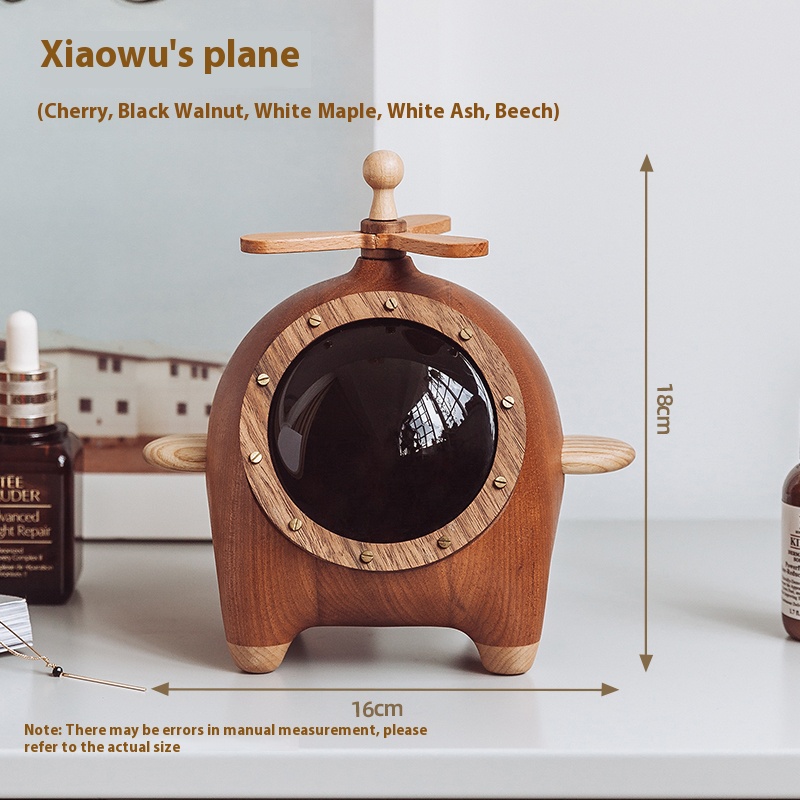 Creative solid wood handmade capsule jewelry box ornaments 
