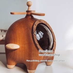 Creative solid wood handmade capsule jewelry box ornaments 
