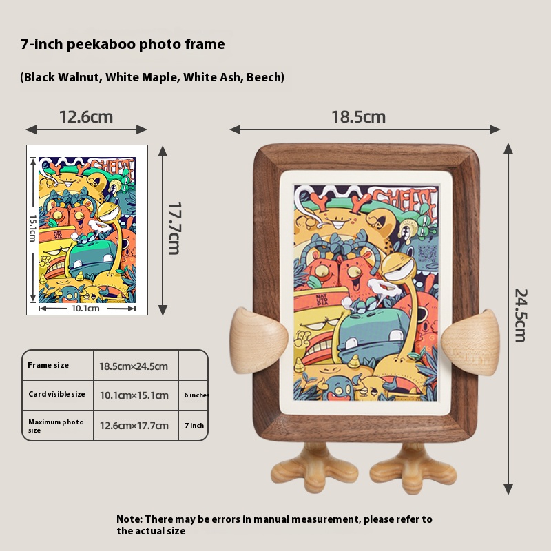 Creative solid wood photo frame ornaments 