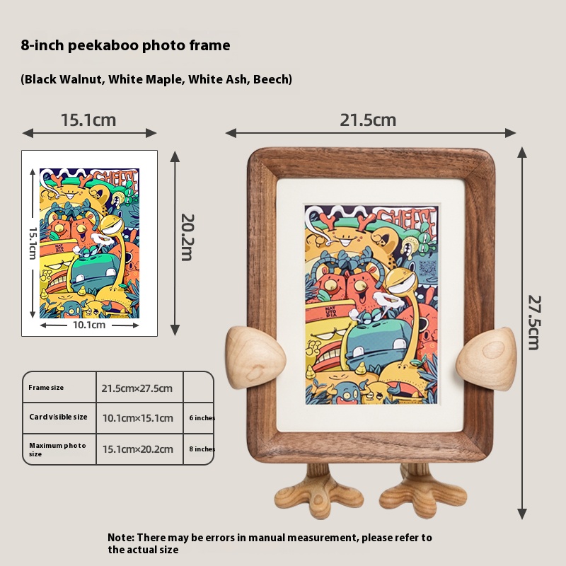 Creative solid wood photo frame ornaments 