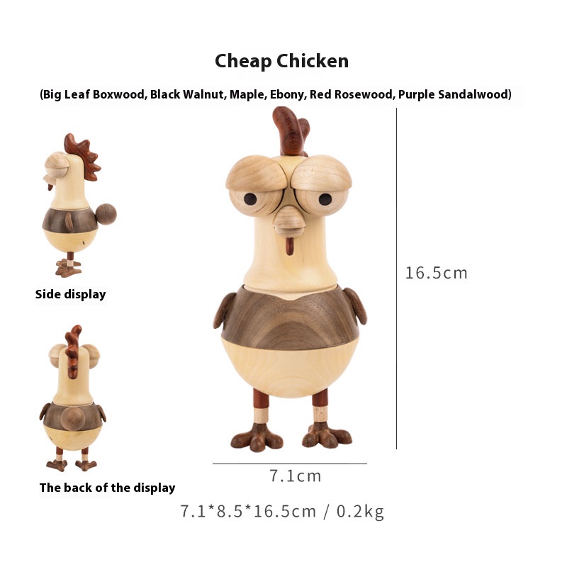 Chick fun wooden doll 