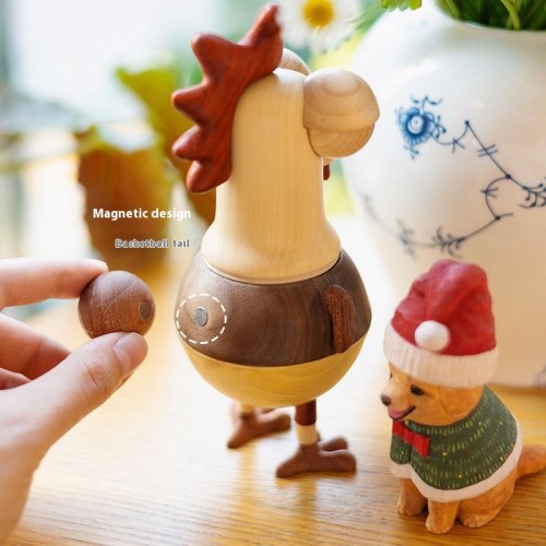 Chick fun wooden doll