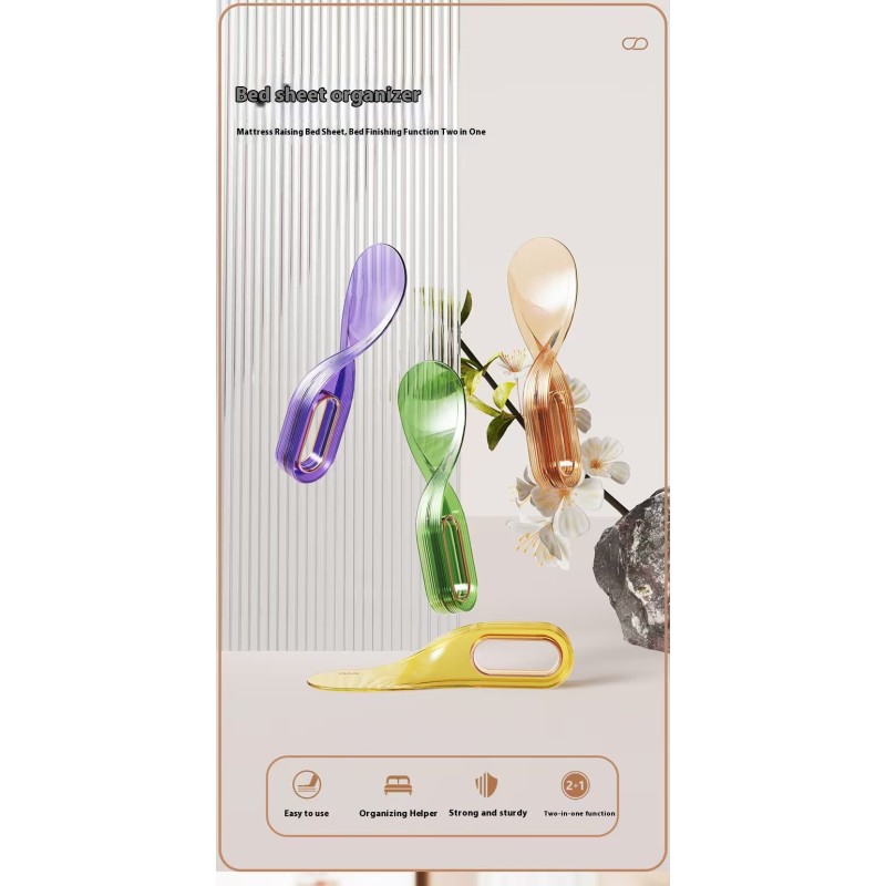 Multifunctional bed sheet organizer 