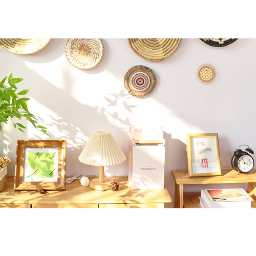 Hand-woven straw rattan wall hangings