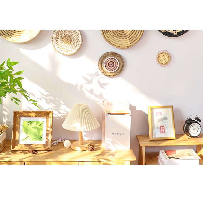 Hand-woven straw rattan wall hangings 
