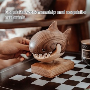 Handmade solid wood shark tooth box 